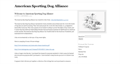 Desktop Screenshot of americansportingdogalliance.org